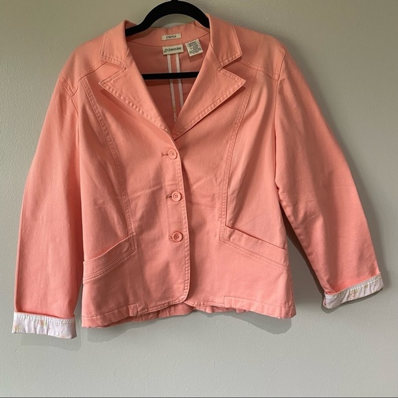 Salmon Pink Jacket Stretch - Picture 3 of 6
